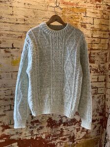 60s TOWNCRAFT WOOL ARAN SWEATER KNIT ヴィンテージ ビンテージ タウンクラフト アランセーター ニット ニットセーター 50s アメトラ TRAD