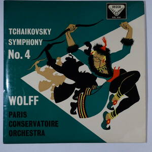 LP редкостный DECCA коричневый ikof лыжи | симфония no. 4 номер aru вуаль *voruf палец . Париж музыка . оркестровая музыка . этикетка :ED1s темпер :1E|1E