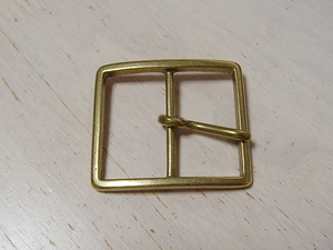 真鍮ブラスベルトバックル 5.3×4.6ＣＭ　4ｃｍ幅のベルトまでＯＫ 定形外郵便140円