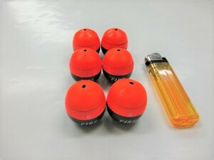  new goods cone float FIRE 0~B 6 piece set orange 