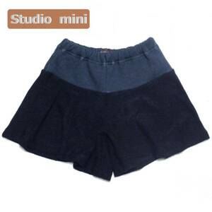 ★新品・格安★ キッズ STUDIO MINI ガウチョパンツ/フレアーキュロット (110cm) NAVY