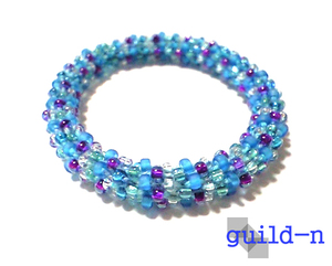 guild-n * бисер вязаный крючком браслет синий серия * ювелирные изделия вязаный крючком 