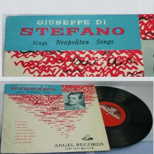 エンジェルレコードの33回転LPレコードイタリア民謡集Osolemio他7曲GIUSEPPE DI STEFANO　P-17