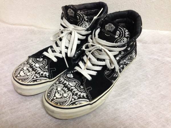 VANS バンズ Sk8-Hi スケートハイ SkullPaisley US10 黒 スカルペイズリー 28cm ビームス BEAMS