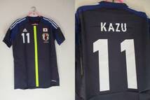 ラスト！　正規品　新品　限定　KAZU　三浦知良　フットサル　サッカー　日本代表　ユニフォーム　カズ　L　adidas　アディダス　加茂_画像3