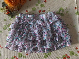  beautiful goods si Star Jenny Jenni gorgeous 5 step frill skirt 110 size small floral print 