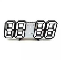 3D立体時計　ホワイト　LED壁掛け時計　置き時計　両用　デジタル時計　インスタ映え　置き型　LED　デジタル　アラーム付　目覚まし時計_画像8