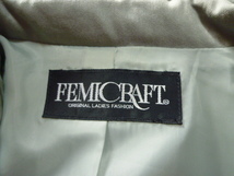 未使用★FEMICRAFT テーラード ジャケット ジャンパー 上着 9AR 長袖_画像5