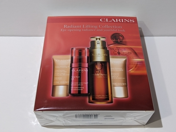 新品 クラランス セット ダブルセーラムEX トータル アイ インテンス 50ml ファーミング EX ネック & デコルテ デイクリーム 15ml CLARINS