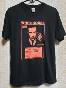 r01/WHITEHOUSE Ｔシャツ/黒×赤インクMサイズ// whitehouse merzbow hanatarash spk gerogerigegege ハナタラシ ゲロゲリゲゲゲ