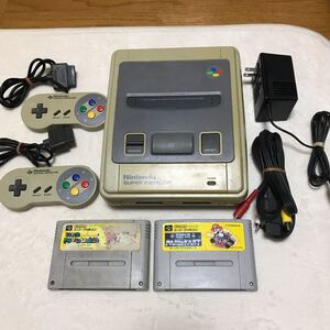 スーパーファミコン本体ソフト2本付き!