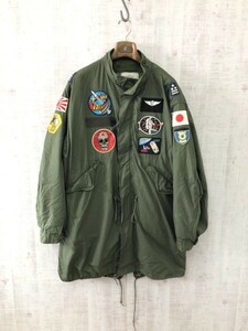 80's■US.ARMY M-65 フィッシュテールコート　モッズコート　米軍　2点セット　ワッペン付　ヴィンテージ