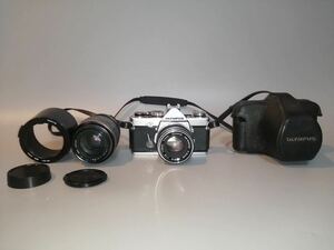 【2064】シャッターOK！◆カメラ◇OLYMPUS オリンパス OM-1 1:1.8 50mm フィルムカメラ おまけ marumi 52mm