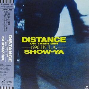 帯付LD☆SHOW-YA Distance On Their Way 1990 In L.A. ショウヤ 寺田恵子（TOEMI VIDEO TOLF-1094）レーザーディスク