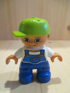 LEGO　レゴ　デュプロ　フィグ　わんぱくな男の子　いたずらな男の子　帽子　デニム　知育玩具