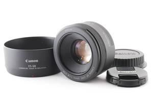 ★【限定!極上美品 超人気単焦点 フルサイズ対応 初心者おすすめ 単焦点】 Canon EF50mm F1.8 STM ★ AF静かで動画にもおすすめ 911685