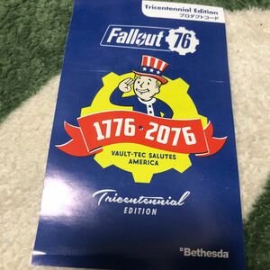 【PS4】 Fallout 76 [Tricentennial Edition] フォールアウト76プロダクトコードのみ　未使用