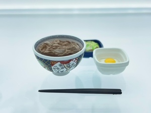 Миниатюрная коллекция yoshinoya Gyudon (с Shinka &amp; Egg)