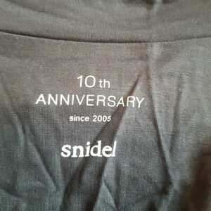 snidel★ロングTシャツ★10th ANNIVERSARYサラサラ未使用★紺色