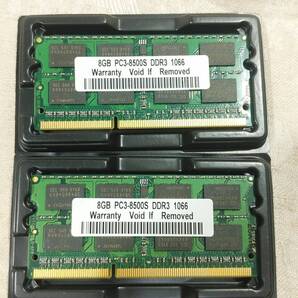 新品未使用 ノーブランド品 ノートPC用メモリ 16GB(8GBx2) 2Rx8 PC3-8500S DDR3-1066 1.5v 204ピン 送料無料