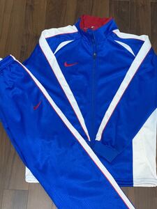 NIKE ナイキ ジャージ上下セット ブルーxホワイトL