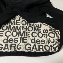 希少 AD 2005 アーカイブ コレクション コムデギャルソン オム ウール 縮絨 ロゴ コート S COMME des GARCONS homme_画像5