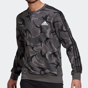 【送料無料】adidas アディダスのクルースウェットカモフラージュ柄 メンズ M 新品
