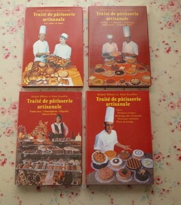 10450/ base France pastry textbook all 4 volume .Traite de Patisserie Artisanale Alain *eskofie another Alain Escoffier cream Anne torume