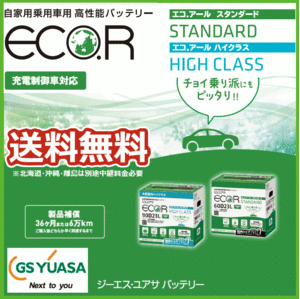 GSユアサ エコ バッテリー ECO.R EC 40B19L ホンダ フィット ハイブリッド GP5 【送料無料】