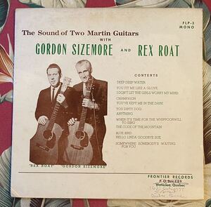 Gordon Sizemore And Rex Roat Canada Press LP The Sound Of Two Martin Guitars ロカビリー Hillbilly