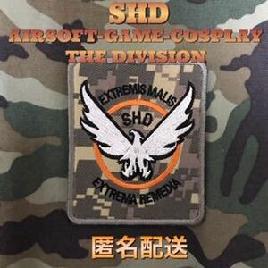 SHD AIRSOFT-GAME-COSPLAY THE DIVISION ミリタリー 刺繍 パッチ ワッペン Cタイプ デジカモ リメイク