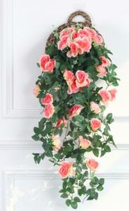 * hand made *2 pcs set * rose. artificial flower * length approximately 92cm* flower . attaching * wall decoration * lease * ornament 