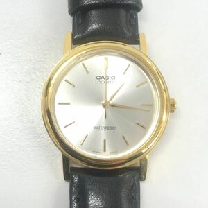 CASIO カシオ　腕時計　クォーツ　MTP-1095　ブラック　ゴールド　レディース メンズ　 動作未確認　1201000040150