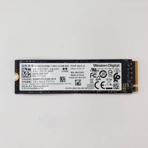 【使用0時間・高速SSD NVMe 512GB】Western Digital製(管:CW3-WD-475711)SN730 SDBPNTY-512G-1012 動作確認済み フォーマット済み