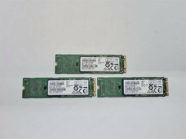 ■3個セット・送料無料■【M.2 SSD128GB】★Samsung 　サムソン★（管：CW3-SS-3S8）■MZ-NLY1280■動作確認済み　フォーマット済み 