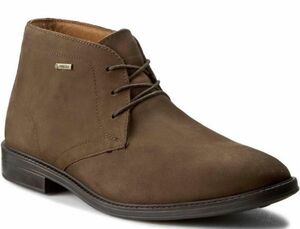 送料無料 CLARKS 25cm チャッカ ブーツ ブラウンヌバック GTX ゴアテックス 防水 レザー 革 オフィス ビジネス スニーカー スーツ YYY97