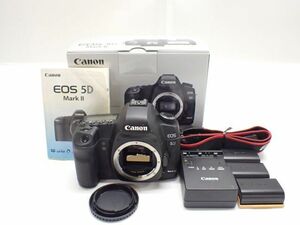 Canon キヤノン デジタル一眼レフカメラ EOS 5D MarkII ボディ 元箱/説明書/バッテリー3個/充電器付き ∬ 6465F-1
