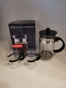 ボダム プレス式コーヒーメーカーとコーヒーカップセット