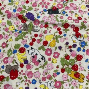 コットンこばやし 生地 ネコ 小花 はぎれ ハンドメイド