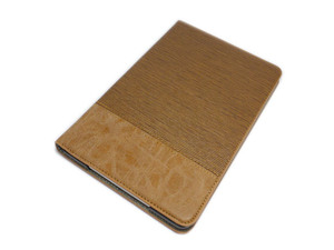 iPad Mini 5/Mini 4 兼用 手帳型 フリップ 合皮 合成皮革 フェイクレザー スタンド アイパッド ミニ 4/5 ケース カバー ライトブラウン