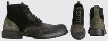 CAMPER TWINS クレイジーパターン スウェード レザー ブーツ 革靴 カンペール　27.5cm 28cm 43_画像8