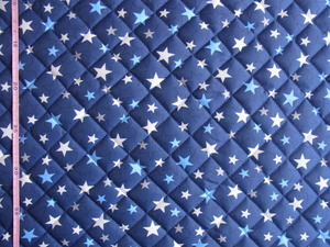 * water-repellent nylon quilt! Star pattern ( navy blue )!110×30*[NE1273-B]