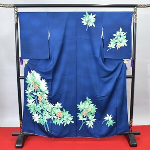 【桜庭呉服店】着物 付下げ 南天の実 葉 おしゃれ 身丈154cm 裄丈67cmの画像1