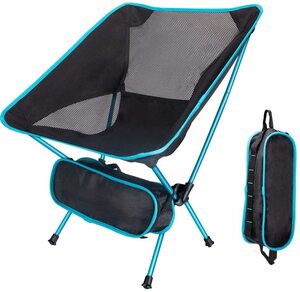 . アウトドアチェア キャンプ椅子 専用ケース付き 耐荷重150kg テル生地 コンパク Linkax キャンプ用品 101