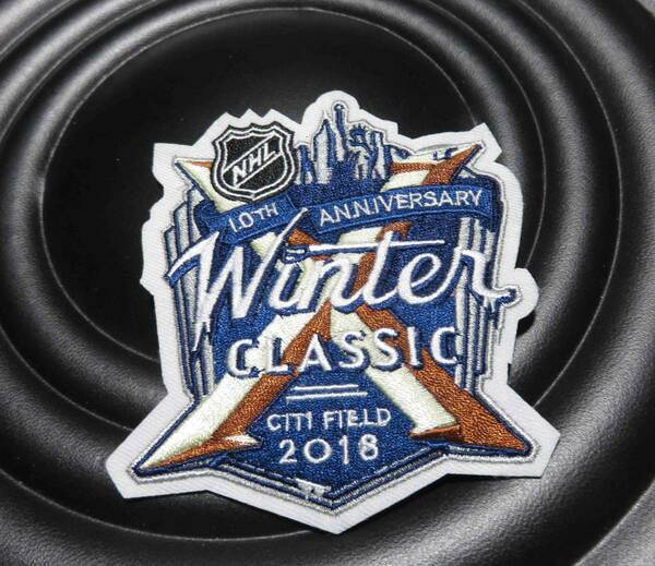 自由の女神◆新品2018NHL10周年アイスホッケーワッペン ◎アメリカ　カナダ