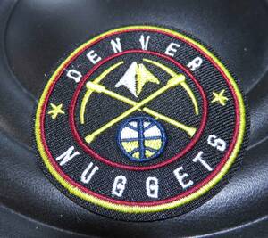 黒黄円■新品NBAデンバー・ナゲッツDenverNuggets刺繍ワッペン激シブ