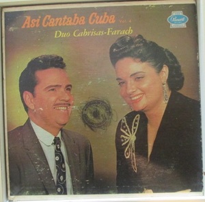 試聴可 / CUBA / キューバ / DUO CABRISAS-FARACH / PANART 3065 / BOLERO / ボレロ / TROVA / トローバ / JULIO GUTIERREZ