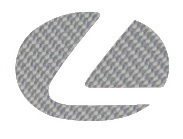ハセプロ マジカルカーボン ステアリングエンブレム用 レクサス1 レギュラーカラー ガンメタ CESL-1GU_画像1