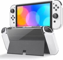 Switch 有機el ケース PCカバー透明保護 for Switch Oled 2021 ケース 着脱簡単 防水防塵_画像1