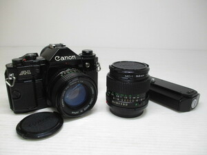 2201-04-016 Canon キヤノン 一眼レフ A-1/Canon LENS FD 50mm 1：1.4等レンズ2点